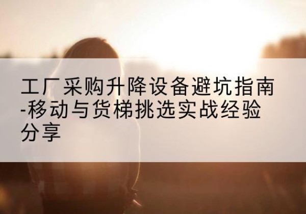 泽库移动式升降机怎么选-工厂采购升降设备避坑指南-移动与货梯挑选实战经验分享